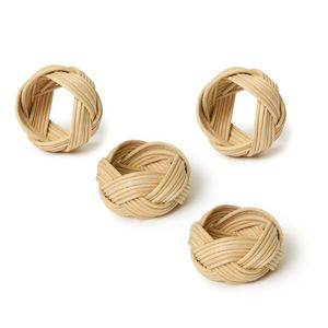 Rustic Farmhouse Handmade <b>Rattan</b> Napkin Ring Decorative Napkin Holder for Wedding Party Holiday <b>Dining</b> <b>Table</b> Decor at Wholesale - Product Image 1