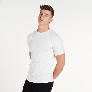Camiseta Básica Elegante para Hombre, Ajustada, con Logotipo Personalizado, 100% Algodón Pesado, Cuello Redondo, Manga Corta, Tejido de Punto, OEM, Sólida, 200g - Product Image 3