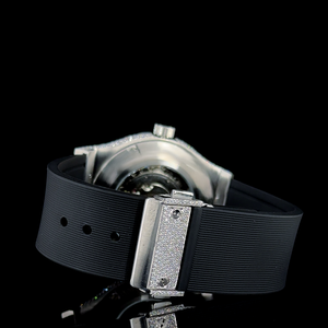 Reloj Mecánico Automático de Lujo con Diamantes, Acero Inoxidable, Hecho a Mano, Moissanita, Joyería de Belleza Personalizada, 44MM 100 - Product Image 3