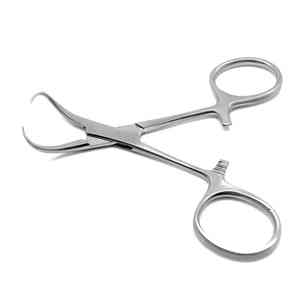 Instruments médicaux professionnels, forceps chirurgical incurvé certifié CE pour serviettes chirurgicales, à vendre - Product Image 3