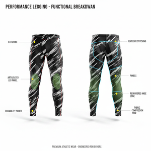 Stretchable Elastic Waist Workout Training Yoga Gym Compression Leggings Custom Sublimation Design Athletic Wear Plus Size Pants - Product Image 2