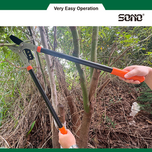 SONO J667M Industrial DIY Heavy Duty High Branch Bypass Pruning Shears <b>PTFE</b> Coated Carbon Steel Blades Aluminum/PVC - Product Image 3