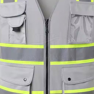Chaleco de Seguridad de Diseño Único Fabricado en Pakistán, Chaleco de Seguridad de Poliéster para Uso en Exteriores con Logotipo Personalizado - Product Image 6