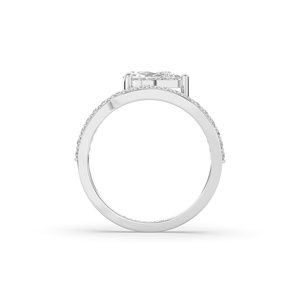 Bague Unique en Diamant de Laboratoire Poire Brillant de 1,30 Carat, Argent Sterling 925, Luxe Certifié IGI, Légère, Élégante pour Usage Quotidien - Product Image 3