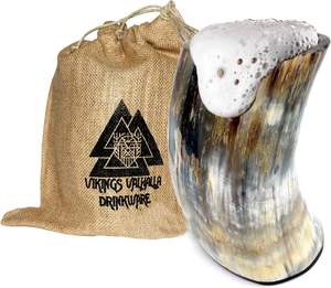 El Mejor Vaso Creativo Portátil de Cuerno de Búfalo Pulido con Forma Natural / Vaso Sencillo de Cuerno Vikingo - Product Image 3