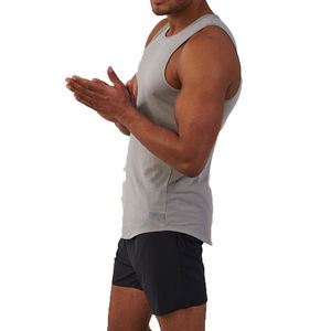 Nueva Camiseta Deportiva Personalizada de Moda, 100% Algodón Ecológico, Secado Rápido, Transpirable, para Hombre, para Entrenamiento, Yoga, Venta al Por Mayor - Product Image 4
