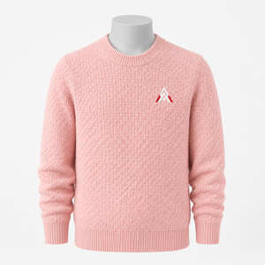 Pull en cachemire pour homme, col rond, toucher doux, texture raffinée, respirant, anti-rides, silhouette intemporelle, style décontracté chic, pour tous les jours - Product Image 1