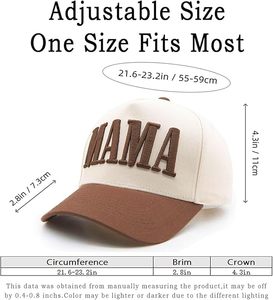 Gorra de Béisbol Bordada de 6 Paneles, Ajustable, Unisex, Informal, de Tela de Algodón, para Adultos, Estilo para las Cuatro Estaciones - Product Image 4