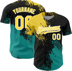 Maillots de baseball pour hommes grande taille, col en V, personnalisables avec nom d'équipe, séchage rapide, évacuation de l'humidité, respirants, anti-UV, en soie, collection tendance 2026 - Product Image 6