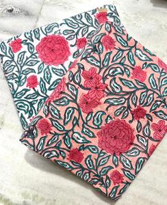 Tela estampada a mano de Jaipur Sanaganeri, tela india estampada a mano para vestidos, proveedor de tela al por mayor, pedido al por mayor - Product Image 2