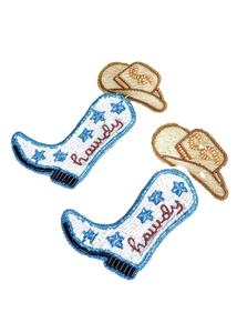 Broderie artisanale perlée 30 anniversaire célébrer boucle d'oreille avec de beaux détails de luxe et un look élégant par Hiba Enterprises - Product Image 4