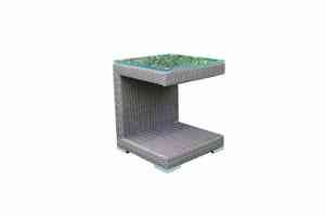 Ensemble de chaises longues en rotin moderne pour jardin extérieur, villa, design résistant aux intempéries, cadre en aluminium confortable, style contemporain - Product Image 4