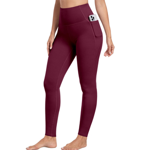 Leggings de yoga personnalisés pour femmes, taille haute, sans couture, extensibles dans quatre directions, tissu écologique pour l'entraînement sportif - Service OEM - Product Image 4
