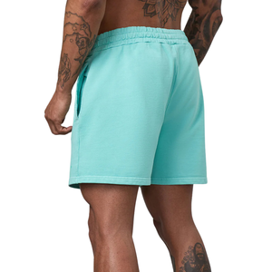 <b>Mens</b> Steel Blue Fleece <b>Shorts</b> Elastic Waist Running Fitness Training Casual <b>Lounge</b> Activewear Sports <b>Shorts</b> - Product Image 2