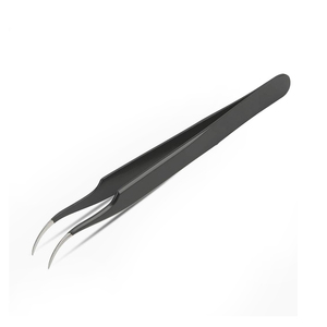 Pince à cils personnalisée avec logo, en acier inoxydable, pour pose de faux cils, outil professionnel, vente en gros, marque privée, meilleure vente - Product Image 1