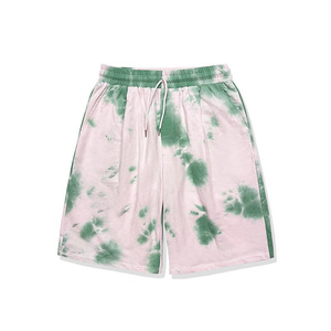 Pantalones Cortos de Felpa de Algodón Tie Dye para Hombre, con Logotipo Personalizado, Pantalones Deportivos Casuales, Proveedor Mayorista de Alta Calidad, Producción OEM al por Mayor - Product Image 4