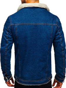 URBANGAZER <b>Custom</b> Men's Waterproof <b>Denim</b> Varsity <b>Jacket</b> Unique Design Washed Sequins Eco-Friendly Thick Winter Fashion OEM - Product Image 5