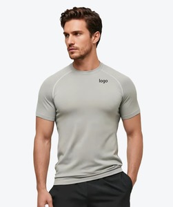 Fabricant de T-shirts de Sport à Compression Personnalisés en Polyester Spandex pour Fitness, Impression par Transfert Thermique, OEM ODM, Faible MOQ - Product Image 3