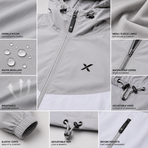 Ensemble pull et coupe-vent à fermeture éclair X Sports City pour homme – Respirant, décontracté, pour l'automne – Une ville, tous les sports, passion sans fin – Logo X - Product Image 3