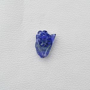 พลอยแทนซาไนต์สีฟ้าธรรมชาติแกะสลักพลอยจากอินเดีย - Product Image 3