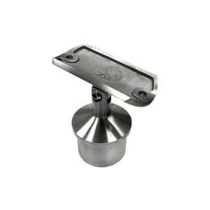 Support de fixation pour main courante en tube rond en acier inoxydable au design moderne pour applications hôtelières - Product Image 1