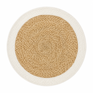 Sous-plat tressé bohème en rotin de 33 cm de diamètre, résistant à la chaleur, pour table en bois ou en verre - Product Image 4