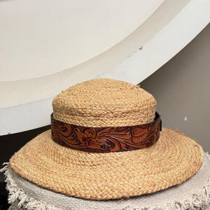 En gros En Vrac Réglable Cowboy Chapeau De Paille Bande Pas Cher Vente Outillé À La Main En Cuir Véritable Chapeau Bande pour Fedora Chapeau Accessoires Bandes - Product Image 4