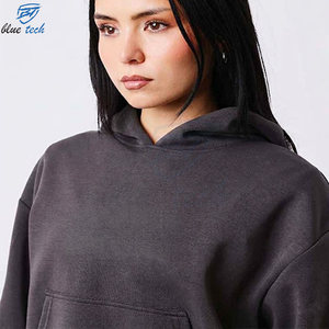 High Quality Streetwear Hoodie Oversized Pullover Sweatshirt Cotton Fleece Urban Casual Fashion Wholesale Supplier - Product Image 6