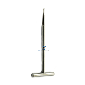 Ensemble d'élevateurs dentaires manuels en acier inoxydable, type Potts, à poignée en T, leviers chirurgicaux pour os, certifiés CE, pour extraction radiculaire et parodontale - Product Image 4