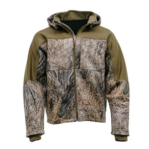 Custom Men's Duck Camo Heavyweight Hoodie <b>Canvas</b> <b>Waterproof</b> Breathable Camouflage Print Hunting Fishing Outdoor Rain Jacket - Product Image 1