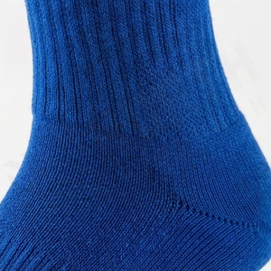 Blue Crew <b>Socks</b> Solid Color Knitted Breathable Daily Wear Adult Regular Style - Product Image 4