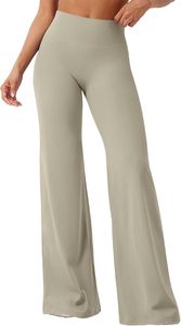 Trendy Solid Color High Waisted <b>Bell</b> Bottom Yoga Pants Chic Slim Fit Flare Leggings Versatile Lounge Dance Pants - Product Image 5