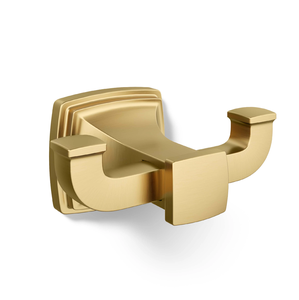 Brass Hook Hanger <b>Wall</b> Mounted Hook <b>Rails</b> Double Cloths Hook Can Be Used For Home Decoration - Product Image 1