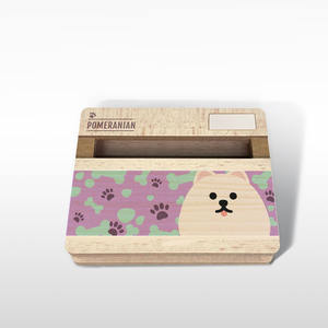 Soporte Amplificador de Teléfono Inalámbrico de Madera con Diseño Personalizado de Perro, Soporte Portátil para Celular con Difusor de Aceites Esenciales - Product Image 5