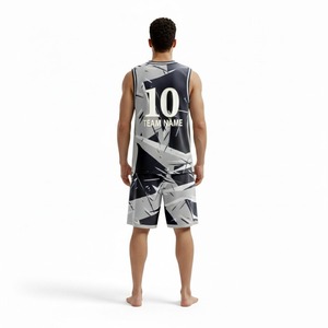 Tenues de basketball personnalisées à faible MOQ – Ensemble de vêtements de sport pour équipes – Uniforme de basketball respirant – Meilleures ventes - Product Image 2