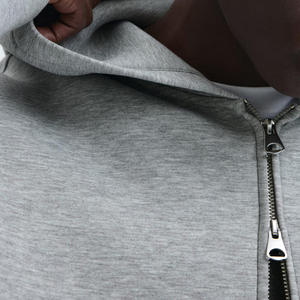 Nouveaux styles 2026 – Sweat à capuche zippé personnalisé, streetwear, vente en gros directe usine, fournisseur en gros, mélange de coton premium - Product Image 3