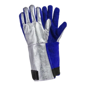 Guantes de Soldadura de Cuero Vacuno y Aluminio, Resistentes al Fuego, a la Abrasión y de Alta Resistencia, para Bomberos y Seguridad Laboral - Product Image 3