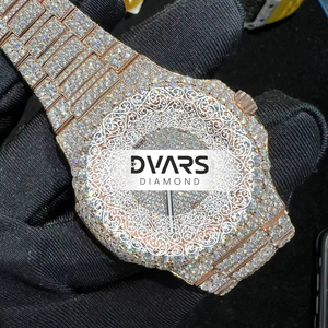 Reloj de Pulsera Monarch Premium de Lujo, Movimiento Mecánico Automático, Acero Inoxidable, Diamante Moissanite Color D VVS1, Cristal de Zafiro - Product Image 1