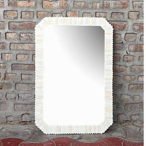 Espejo con Marco Plegable Rústico con Incrustaciones de Hueso Hecho a Mano, Personalizable, para Decoración de Pared de Lujo en Sala de Estar, con la Mejor Calidad, Estilo Boda India - Product Image 2