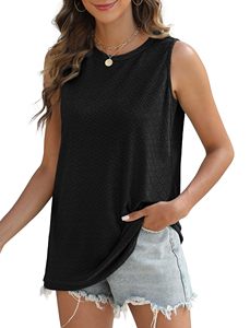 Débardeurs tendance pour femmes, coupe ample à œillets, blouses d'été sans manches, personnalisation OEM en gros - Product Image 5