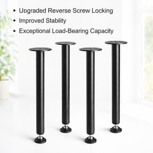 28" Adjustable Desk <b>Legs</b>, Reinforced Steel Office Table <b>Furniture</b> <b>legs</b> Set of 4 for DIY, 1200 lbs Load Capacity EDPTBL025 - Product Image 4