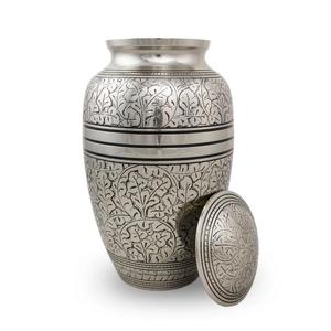 Royal Look Metal Navy Blue & Silver Cremation Urns Used for Funeral Supplies Human Ashes Adult Urns to Save <b>Memory</b> - Product Image 5