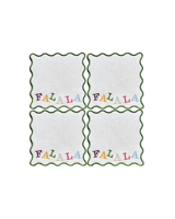Serviettes de cocktail carrées modernes personnalisées en lin, sous-verres sur mesure faits à la main, cadeaux de mariage