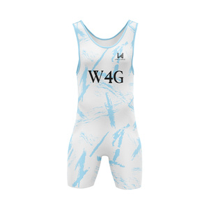 Custom Unisex MMA Wrestling Singlet Custom <b>Heat</b> Transfer Printed Anti Bacterial 100% Polyester Cheap Price High Quality Singlets - Product Image 2
