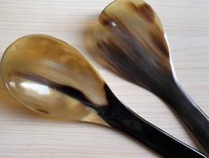 Customized Size & Design Horn <b>Serving</b> <b>Spoon</b> with Long Handle Mirror Polish 30ml Capacity-Eco-Friendly & Durable for Party Use - Product Image 4