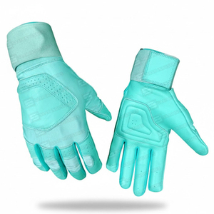 Gants de baseball et softball personnalisés en cuir pleine main pour lanceur et frappeur, respirants, antidérapants, nouveau design, manchette longue pour adulte, vente en gros - Product Image 1