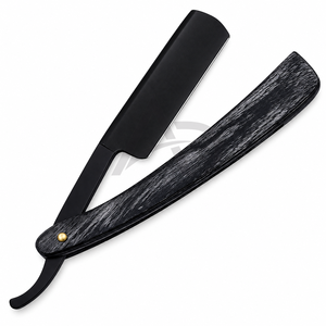 <b>Straight</b> Cut Throat <b>Razor</b> With Pakka Wood Handle Stainless Steel Sharp Professional Grooming Tool Custom Logo - Product Image 4