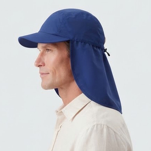 Gorra de Protección UV para Verano, Sombrero para Pesca al Aire Libre con Solapa Extraíble para el Cuello, Gorra Deportiva Transpirable Unisex - Product Image 4