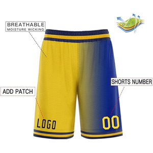 Shorts de basketball pour hommes à dégradé de couleurs, impression par sublimation, maille respirante, taille élastique, logo personnalisé 00 - Product Image 3