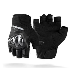 Gants de moto universels en cuir, à doigts entiers, compatibles écran tactile, imperméables, respirants, pour motards de course, avec fermeture auto-agrippante - Product Image 6